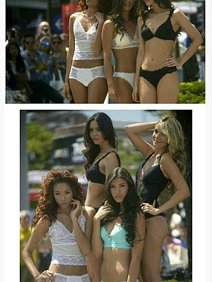 콜롬비아의 길거리 란제리 홍보
